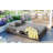 Outdoor Sunbed, Rattan Patio Reclining Chairs with Adjustable Backrest and Seat, Conversational Set-574548371