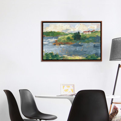 Reproduction d’art, "Lakeside cottages IV" par Ethan Harper