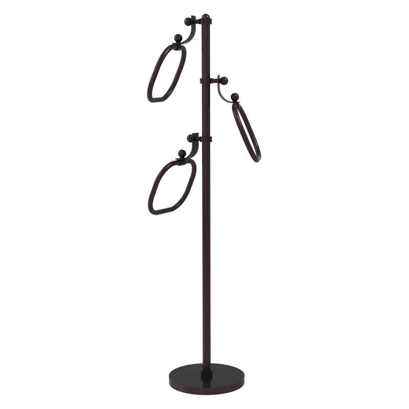 Porte-serviettes sur pied, Bronze antique