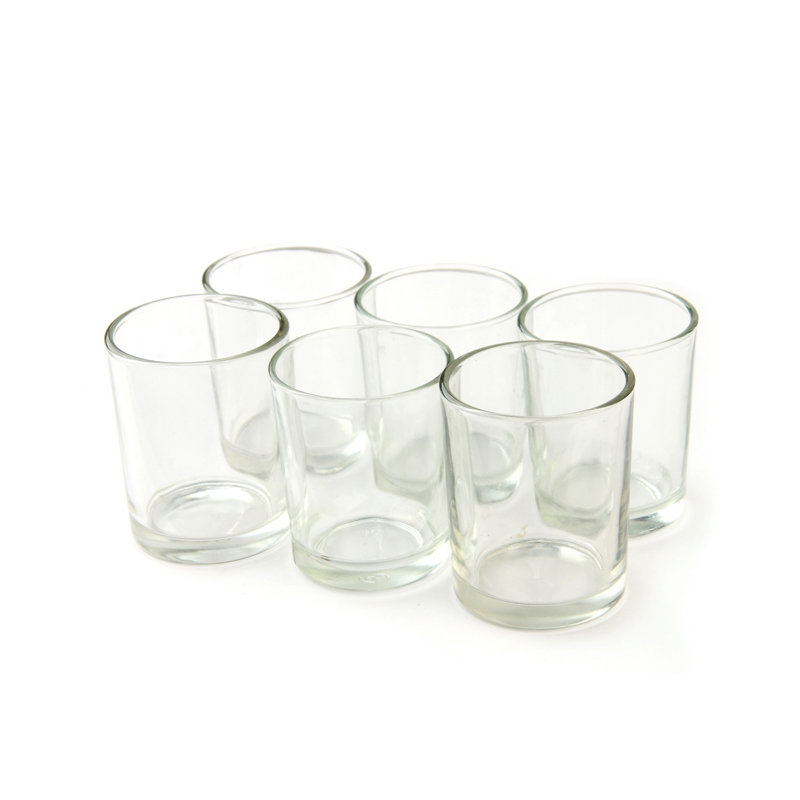 Petit porte-votive en verre rond