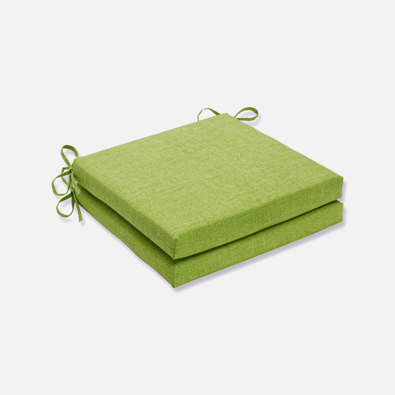 Outdoor 3'' Dining Chair Cushion, Lime T-Spun Polyester