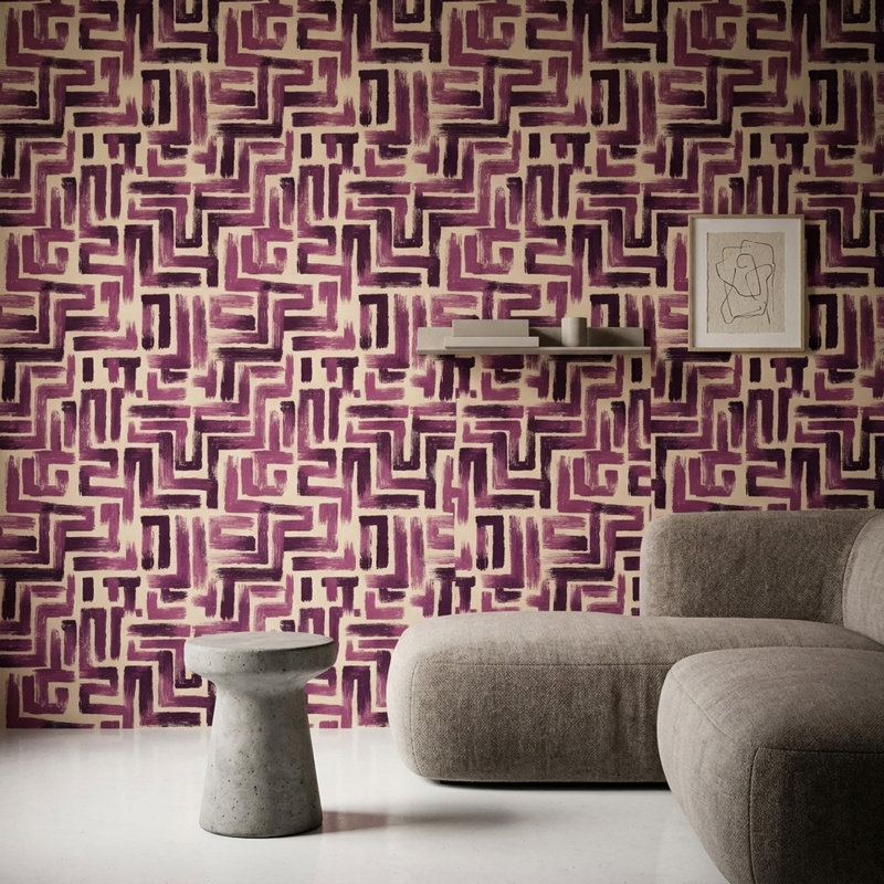 Papier peint à motifs abstraits, formes géométriques et murale moderne, Peel and Stick