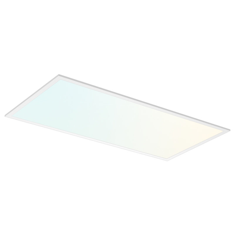 Slim Surface Mount Panel Light 5CCT 2700K-5000K Dimmable LED Panel Lights Edge Lit Damp Rated ETL, 62 W