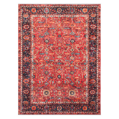 Melverine Chenille Oriental Indoor Rug