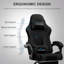 LUCKRACER Adjustable Reclining Ergonomic Swiveling PC & Racing Game Chair with Footrest-113244928-129584377