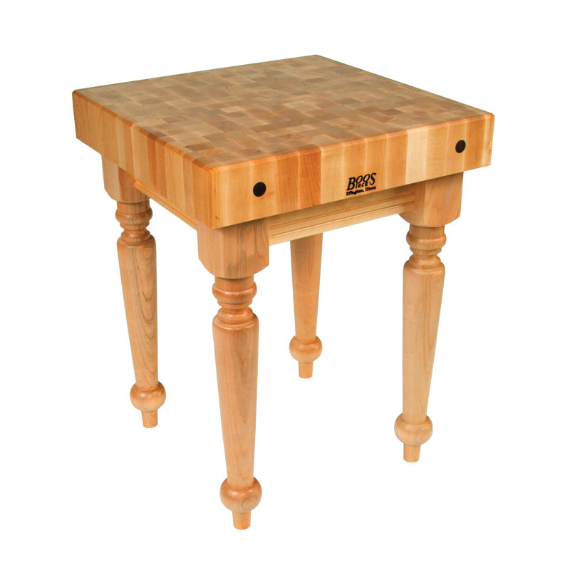 BoosBlock® Saratoga Farm Block Prep Table, 32" H x 30" W x 24" D, Not Included