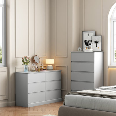 6 Drawer 47.2" W Double Dresser