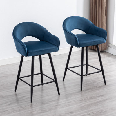 Swivel Yes Bar Stool with Iron Frame