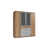 Plank oak/Light grey selected