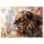 Animal, lion paisible sur toile - Lion paisible-35121224-35121230