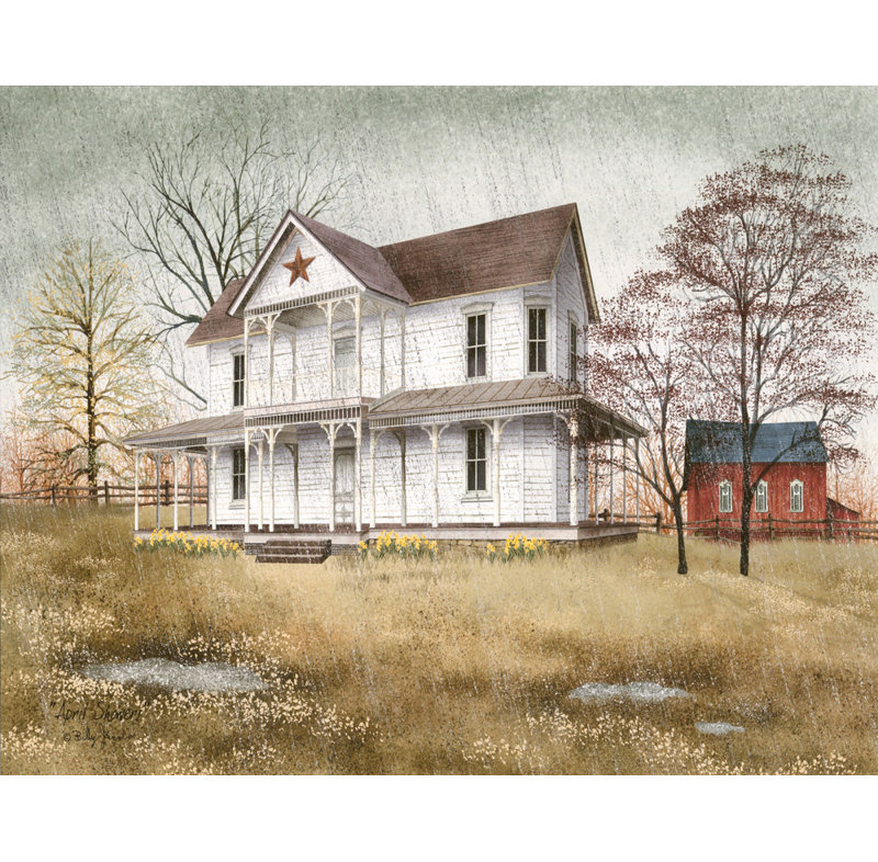 April Showers, 14" H x 18" W