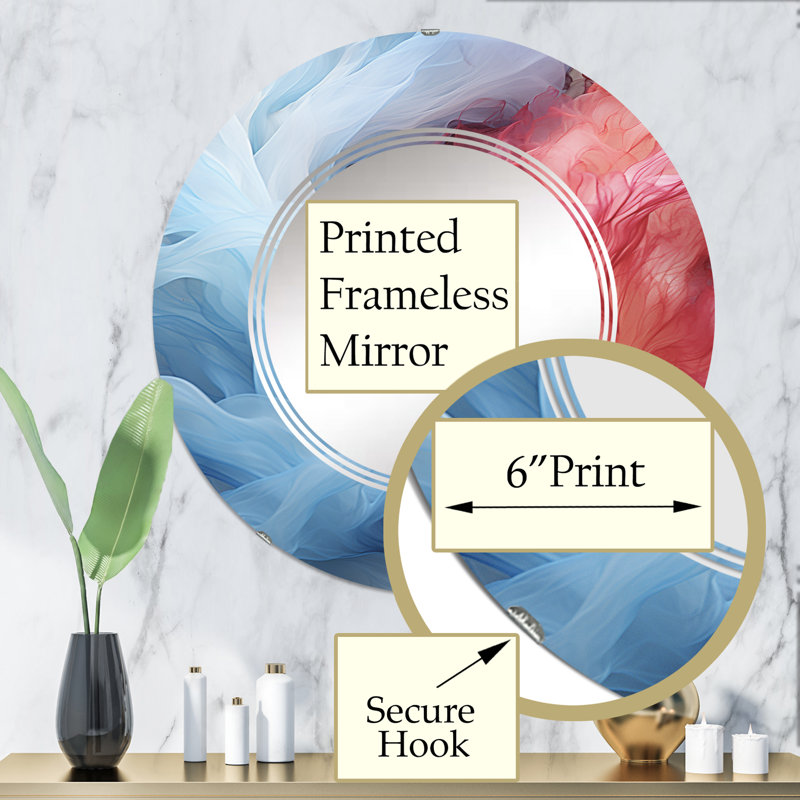 Miroir mural Crest, 32 po x 32 po