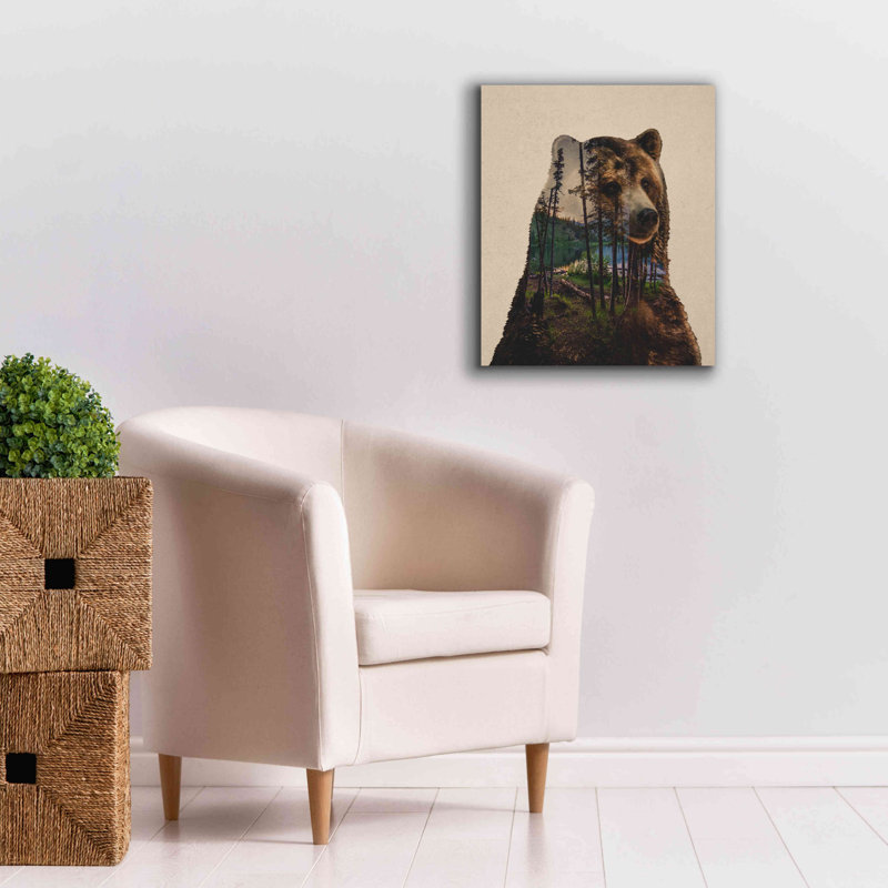 «Bear Lake» par Davies Babies, estampe numérique sur toile, H 24 po x l 20 po x P 0,75 po