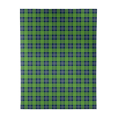 Tapis à carreaux bleu