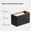 Meuble-lavabo simple de 91 cm (36 po) seulement, meuble suspendu avec garniture en bois cannelé et surface peinte résistante à l'eau-134659184