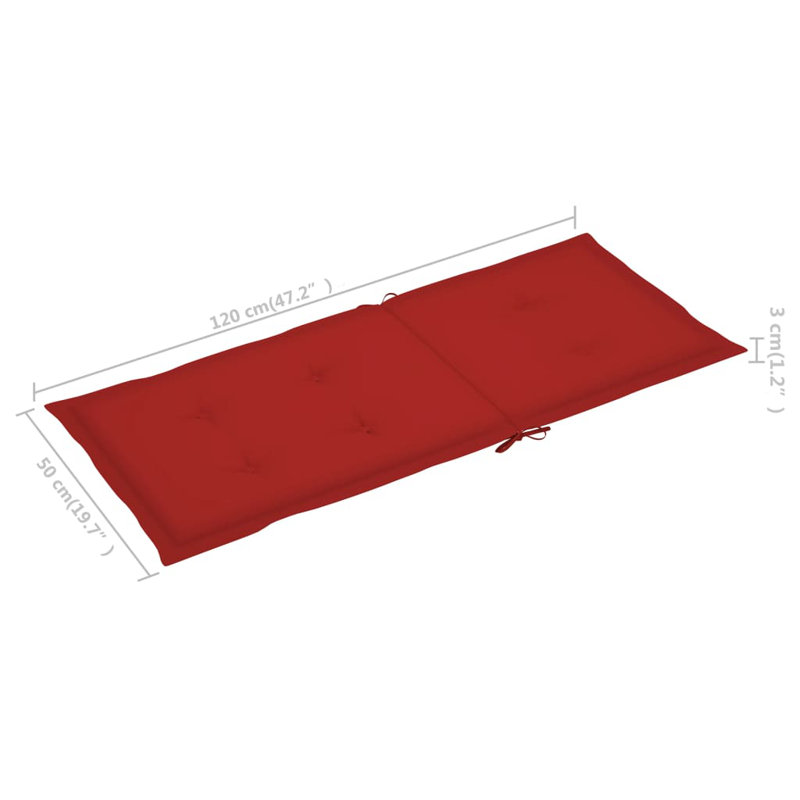Outdoor Seat / Back Cushion, Red