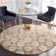 Candelo Soho Hand Tufted Wool/Cotton/Viscose Damask Rug in Beige