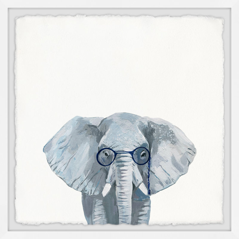 Genius Elephant by Marmont Hill - Single Picture Frame Print, 51cm x 51cm W