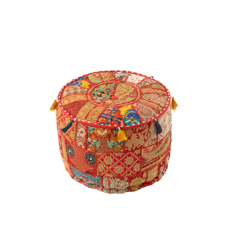 Spring / Summer 2024 40cm Wide Round Floral Pouffe Ottoman