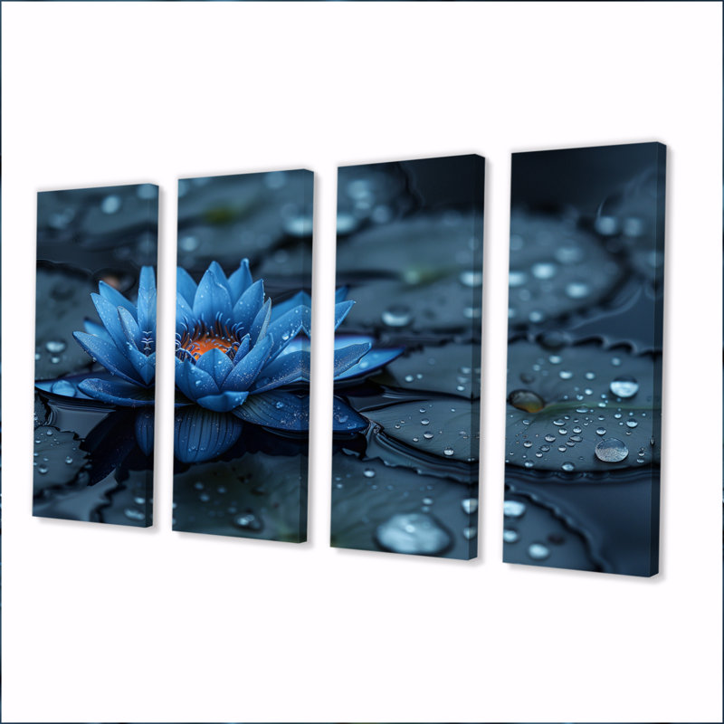Salcedo - lotus, reproduction d'art mural, H 28 po x l 48 po