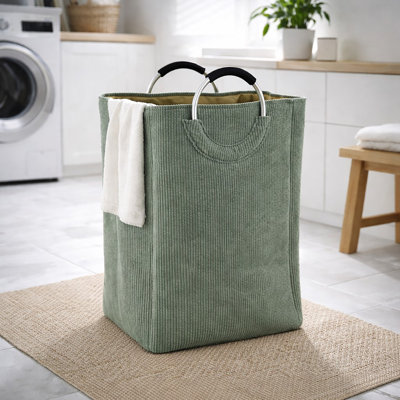 Corduroy Laundry Basket 55L