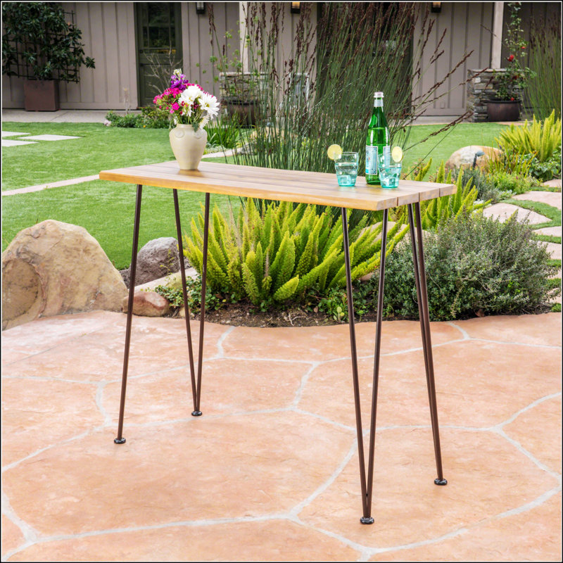 Table de bar en bois et métal DENALI Industrial