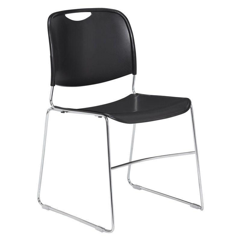 Steel Stackable Multipurpose Chair, Black