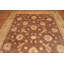 Tapis en laine dorée/brune 8 pi 9 po x 12 pi 2 po one-of-kind à la main noué la Barahona