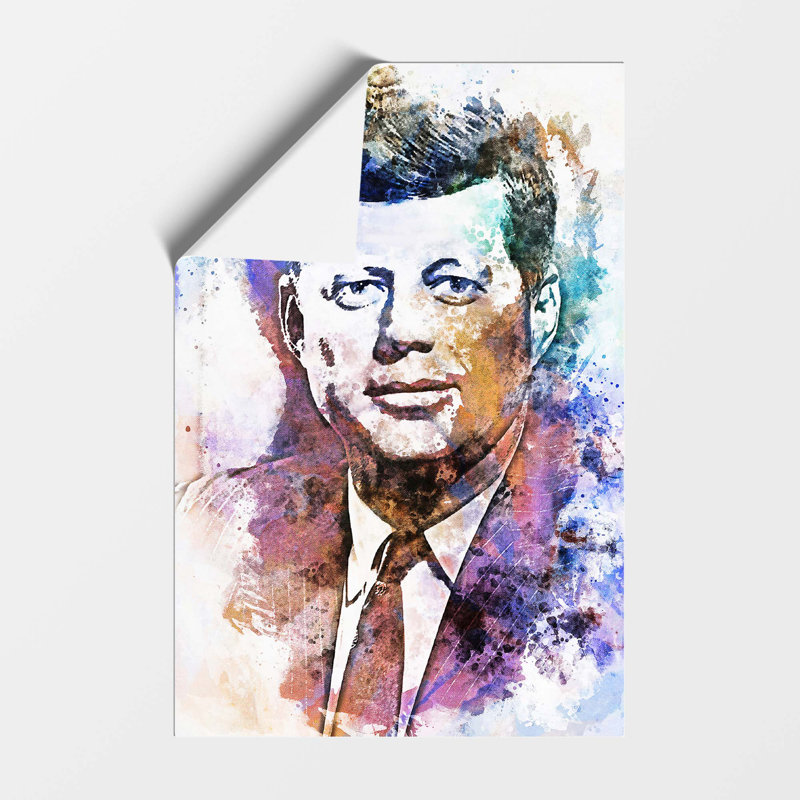 John F Kennedy Jfk - No Frame Painting, 29.7 cm H x 21 cm W