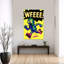 Joyful Robot Skates Colorful Retro Vibrant Wall Art Print 1 Piece Wrapped Canvas Wall Art-775052222