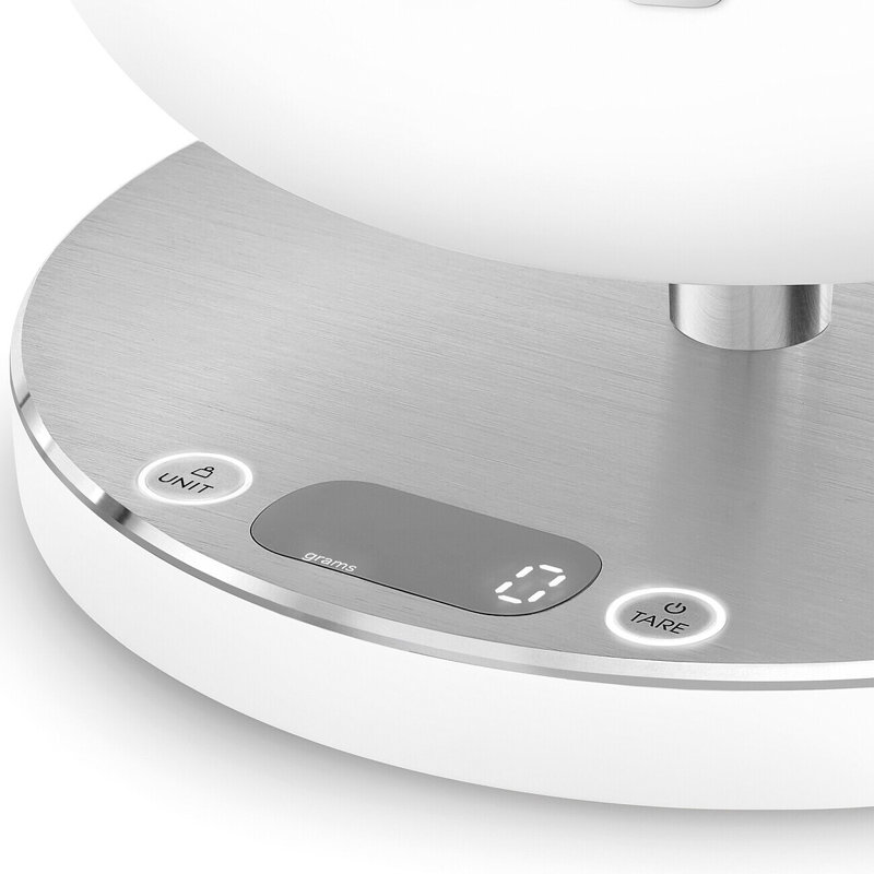 SMEG Contemporary Digital Kitchen Scale, Matte White