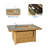 Aluminum Tube Rectangular Firepit Table-1087580094