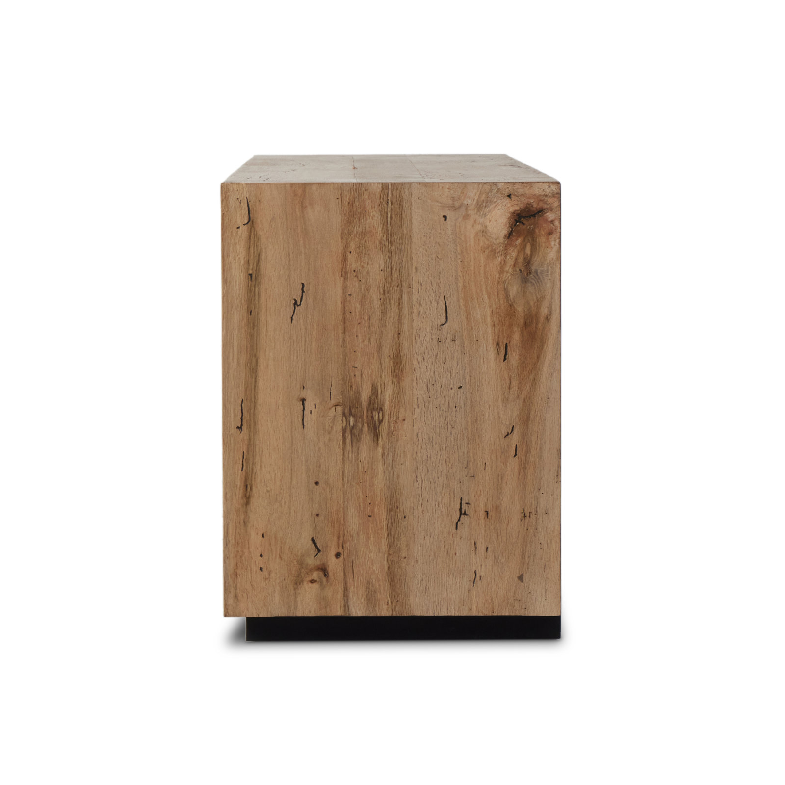 Lockney Oak Media Console, Rustic Wormwood Oak