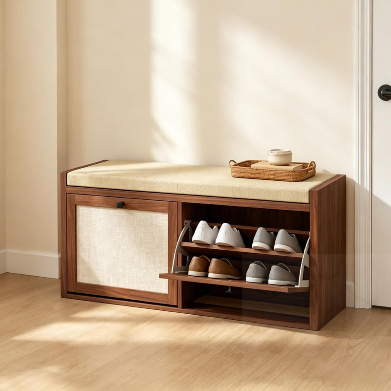 Banc de rangement avec 2 portes