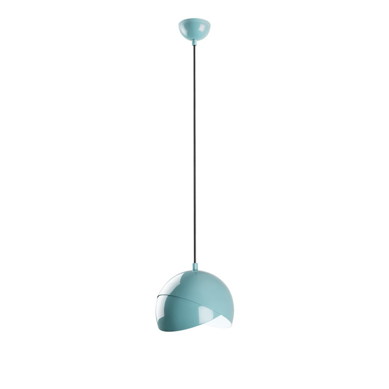 Turquoise Metal Chandelier, Adjustable Height 8.7 x 5.9 inches | Max 40 W E27 Socket, 22 - 44.9 inches Total Height | Elegant Design, Perfect for Living Room & Dining Area | IP20 Rated, Stylish Home Lighting Fixture