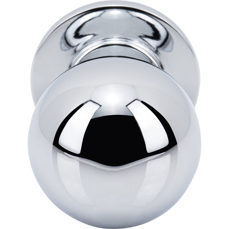 Divina 1 1/4" Diameter Round Smooth Knob, Polished Chrome