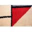 Tapis carré rétro moderniste scandinave Mondrian