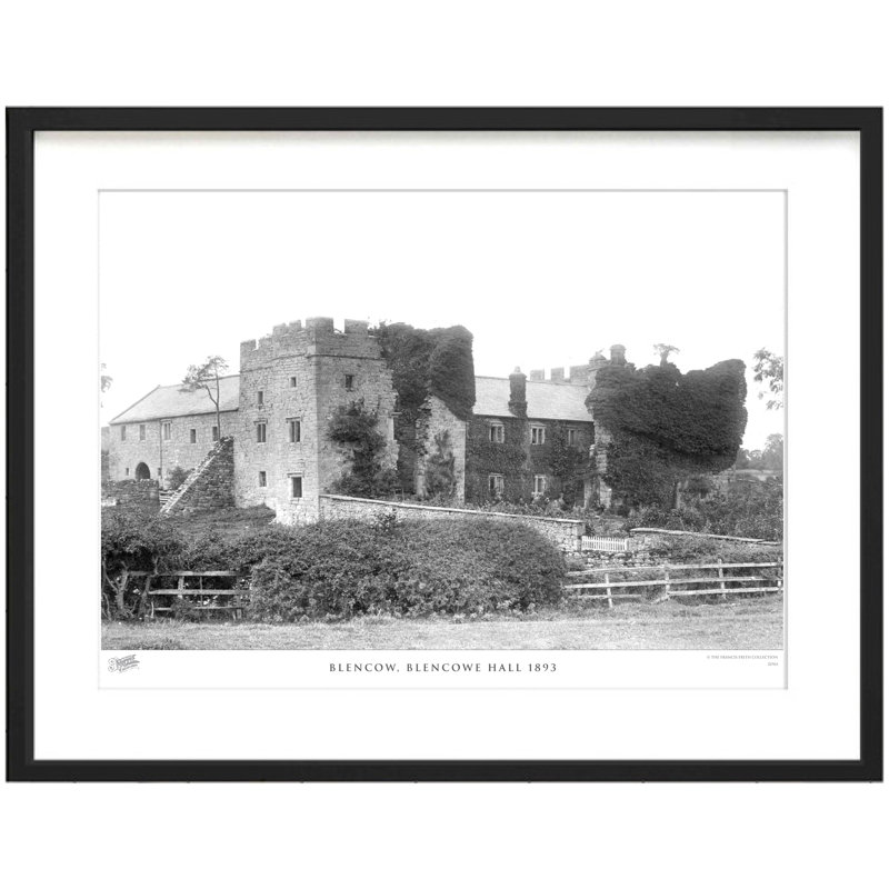Blencow, Blencowe Hall 1893 by Francis Frith - Single Picture Frame Print, 40cm H x 50cm W x 2.3cm D