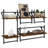 vidaXL Wall Shelf Set with Bars Storage Display Shelf Engineered Wood