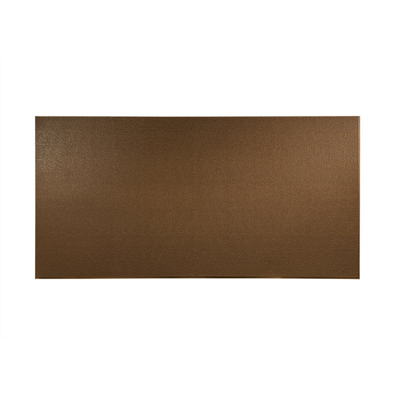 FASÄDE Hammered Decorative Vinyl 4'X8' Wall Panel, Oil-Rubbed Bronze