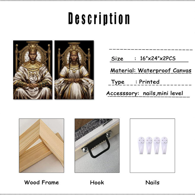 2 Piece Wrapped Canvas Wall Art
