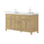 Beckett 66" Freestanding Double Bathroom Vanity with Quartz Top-1798370814-1798370811-1792073898