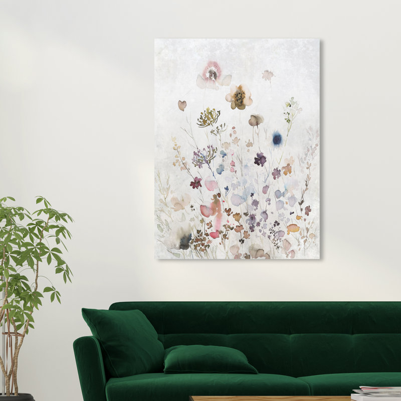 «Meadow Wild Floral» sur toile par Wynwood Studio Print, H 30 po x l 30 po x P 0,8 po