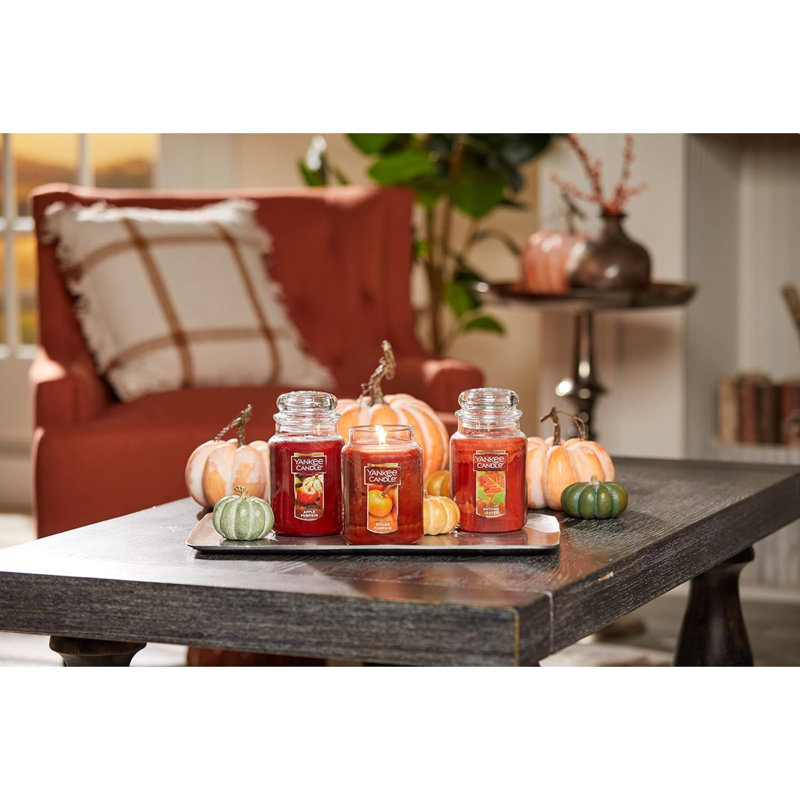 Apple Pumpkin Scented Jar Candle