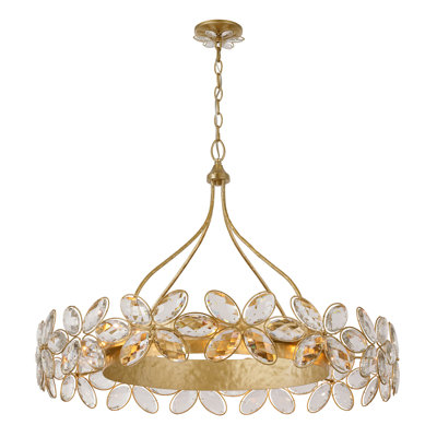 Marbella 14-Light Chandelier in Gold Shimmer by Breegan Jane