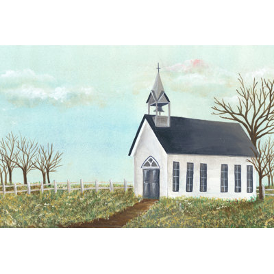 Country Church IV by Regina Moore - Wrapped Canvas Print