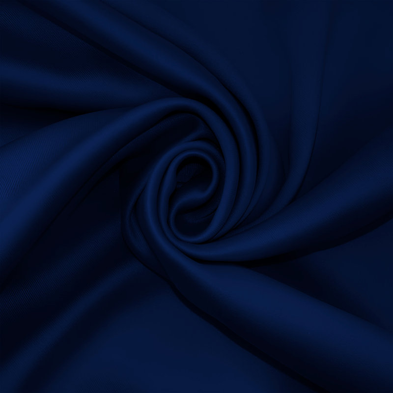 Moncear 100% Polyester Blackout Pencil Pleat Room Darkening 230 GSM Curtains (Set of 2), Dark Blue, 168cm Width x 137cm Drop