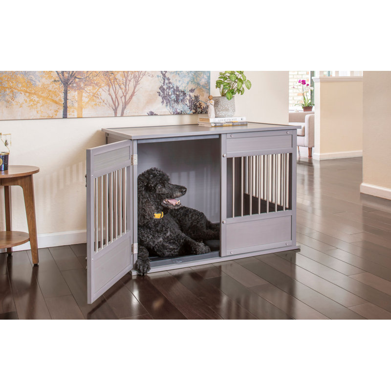Cage pour chien ECOFLEX Horizon Easy Access, Grand (H 27,48 po x l 25,98 po x P 38,03 po), Gris