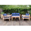 Monterey Outdoor Teak Conversation Set-811188835-847976537