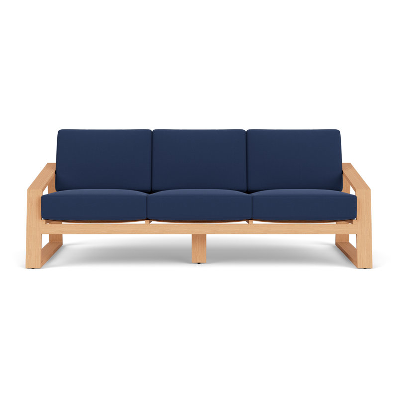 Pursuit Outdoor 3 - Seat Patio Sofa, Beach Navy